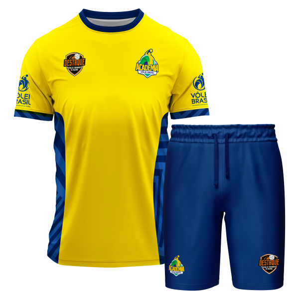 Kit Treino Masculino (Camisa + Calção) - DESTAQUE - CTV - CASCAVEL
